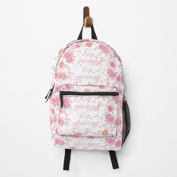 Item preview, Keep Going keep growing - Pink Floral Palette designed and sold by Squarebird.