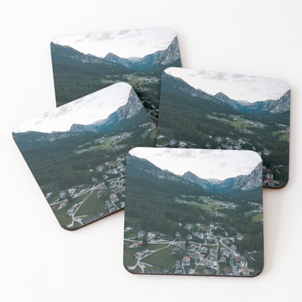 Item preview, View of green valley in Dolomites from above designed and sold by michieldros.