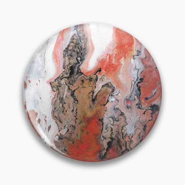 Item preview, Red Pastel Marble Effect Fluid Art  designed and sold by xalexiart.