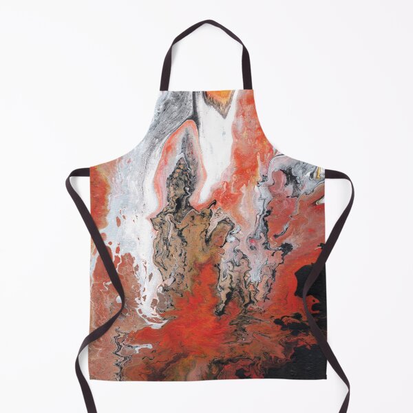Item preview, Red Pastel Marble Effect Fluid Art designed and sold by xalexiart.