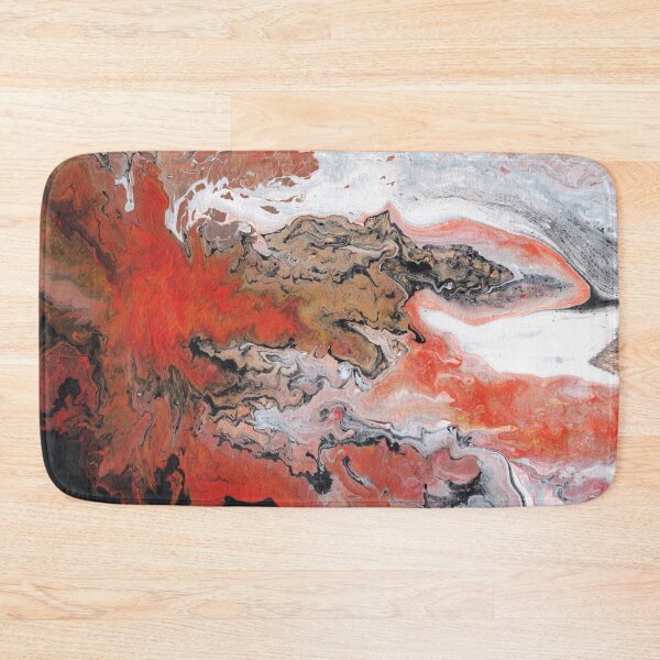 Item preview, Red Pastel Marble Effect Fluid Art designed and sold by xalexiart.