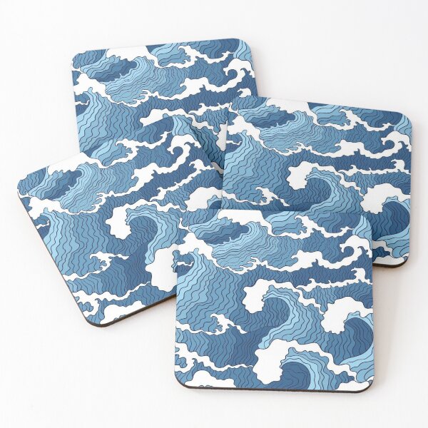 Item preview, Blue Waves Ocean  designed and sold by Yozorii.