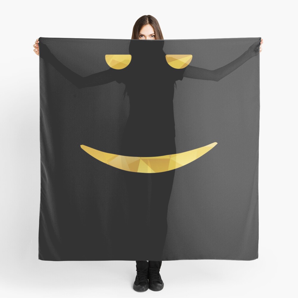 Still Chill Face Roblox Scarf By Elkevandecastee Redbubble - chill scarf roblox