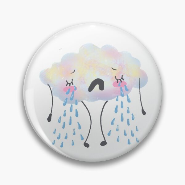 Item preview,  A cute and emotional character Cloud in a sad mood. He is crying. designed and sold by NanaTolka.