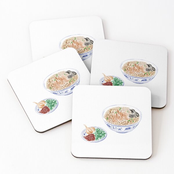 Item preview, Watercolor Illustration of Chinese Cuisine - Shaanxi Pita Bread Soaked in Mutton Soup | 陕西羊肉泡馍 designed and sold by iswenyi.