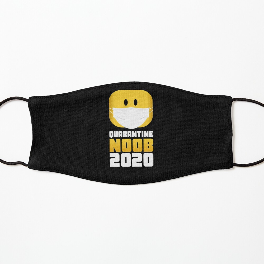 Roblox Quarantine Noob 2020 Roblox Mask By Elkevandecastee Redbubble - roblox noobs 2020