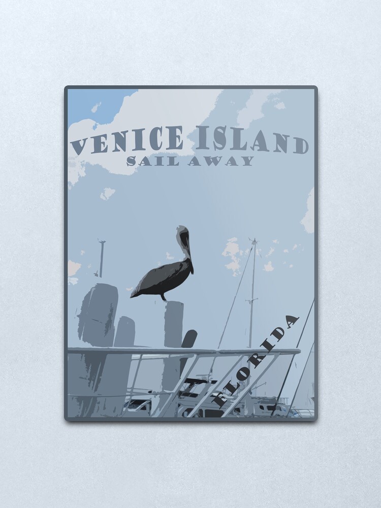 Alternate view of Venice Island Metal Print