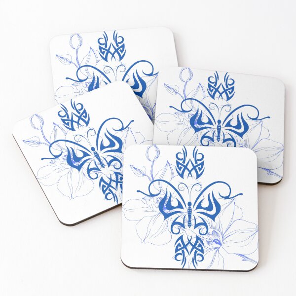 Item preview, Butterfly Flower Blue designed and sold by kyds.
