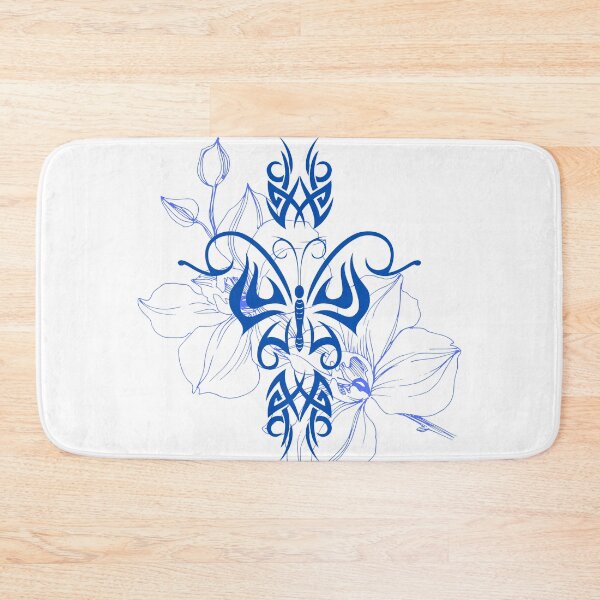 Item preview, Butterfly Flower Blue designed and sold by kyds.