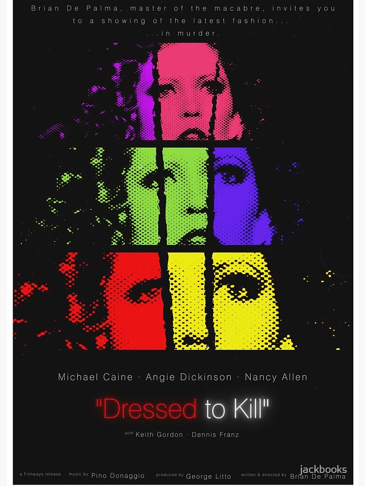 Dressed to Kill 1980 Movie poster design Art Board Print for Sale by jackbooks Redbubble