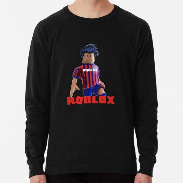 Roblox Pocket Edition Minecraft Logo Lightweight Sweatshirt By Thkh Designs Redbubble - football t shirt roblox