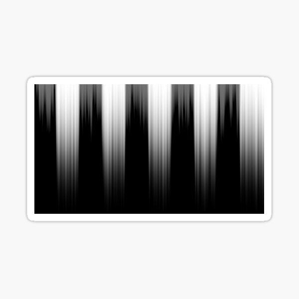 Checkered Piano Aurora lights Sticker
