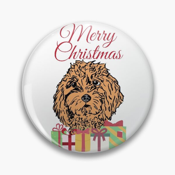 Item preview, Feliz Navidad, goldendoodle designed and sold by NinaBetterNot.