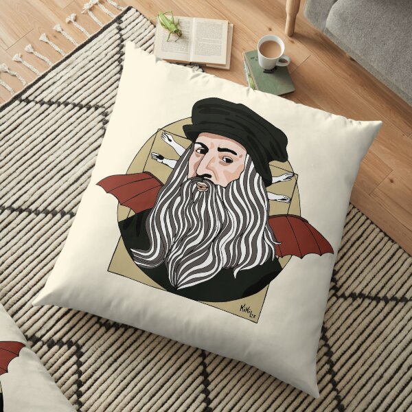 Leonardo Da Vinci Cojines de suelo