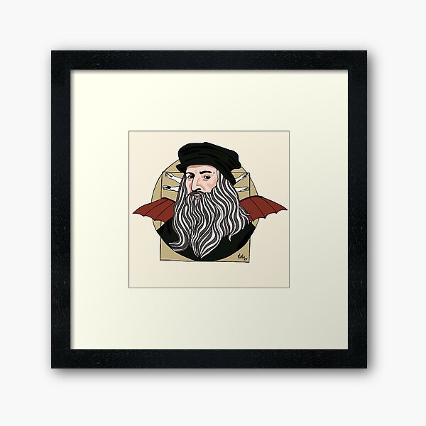 Leonardo Da Vinci Lámina enmarcada