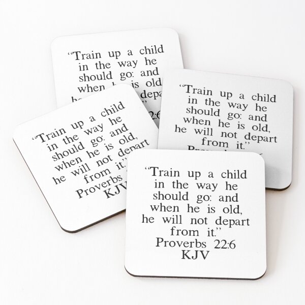 Item preview, Proverbs 22:6 KJV designed and sold by IBMClothing.