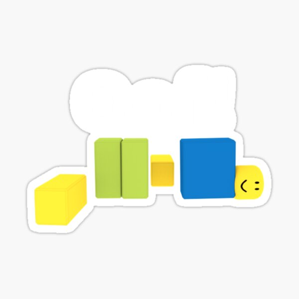 Oof Roblox Oof Meme Gaming Noob For Kids Roblox Sticker By Elkevandecastee Redbubble - roblox oof gaming noob body para bebÃ©