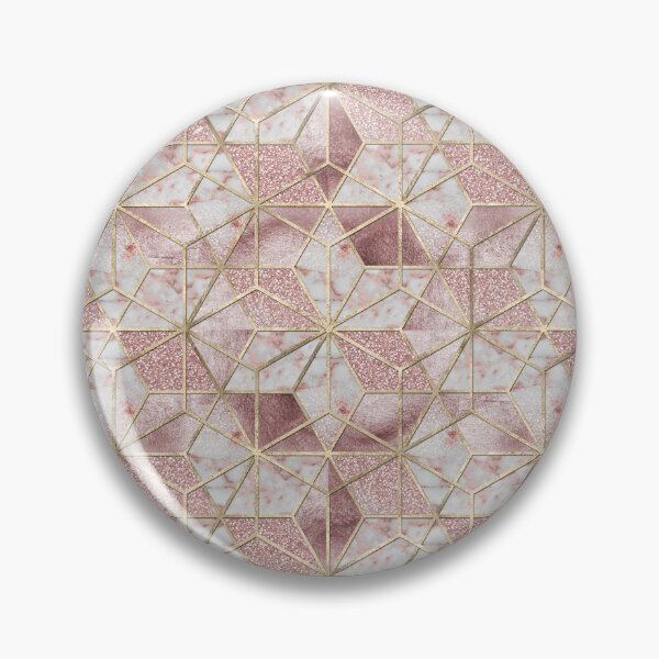 Item preview, Modern rose gold geometric star flower pattern  designed and sold by InovArtS.