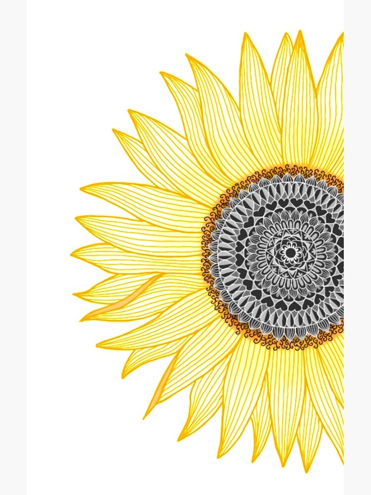 Golden Mandala Sunflower by paviash