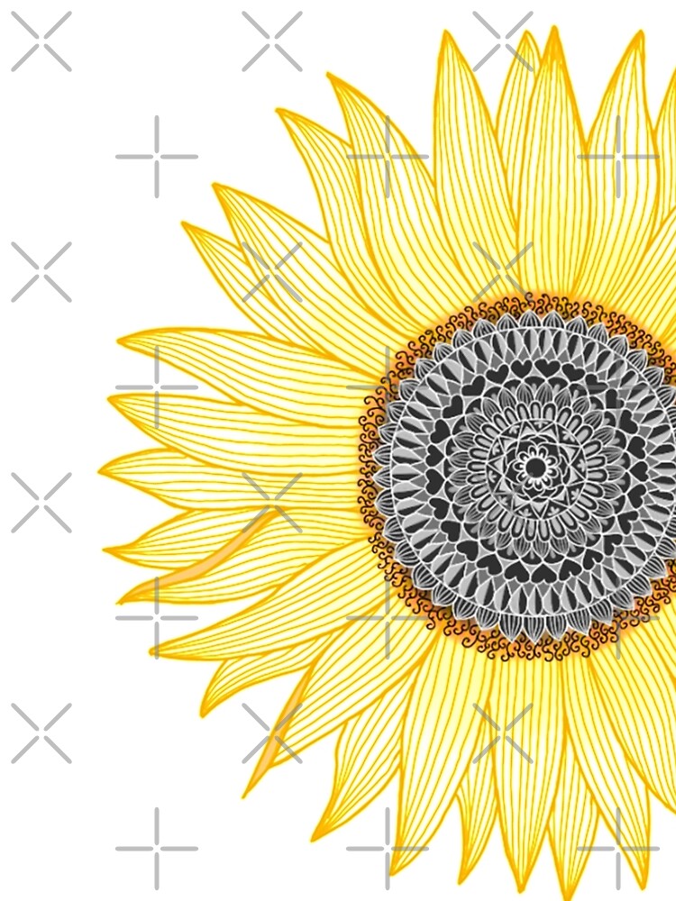 Golden Mandala Sunflower by paviash