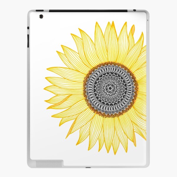 Golden Mandala Sunflower iPad Skin