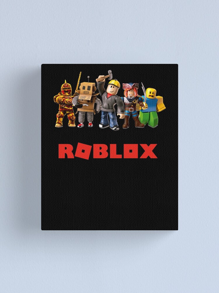 Roblox Roblox Canvas Print By Elkevandecastee Redbubble - roblox canvas net