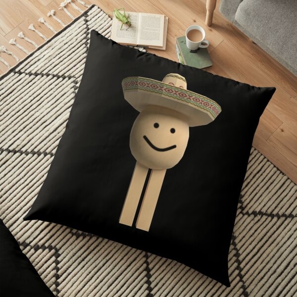 Roblox Super Super Happy Face Roblox Floor Pillow By Elkevandecastee Redbubble - picked by us un poco loco roblox egg