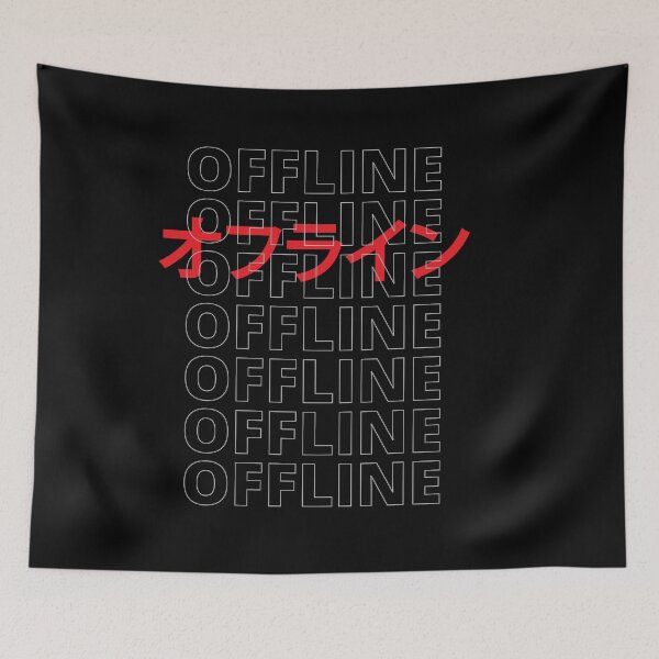 Item preview, Vaporwave Aesthetic Offline Japanese Katakana designed and sold by ghost888.