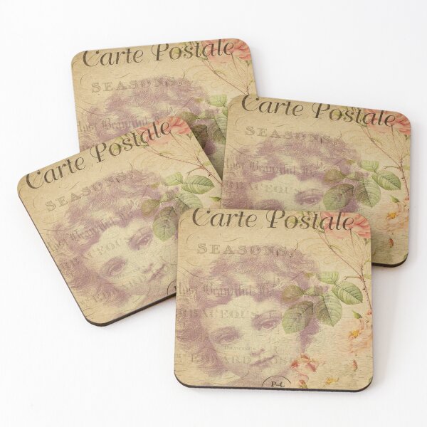 Item preview, Paris Child Vintage Postcard Carte Postale Floral Shabby Chic Seasons designed and sold by WizardsWorld.