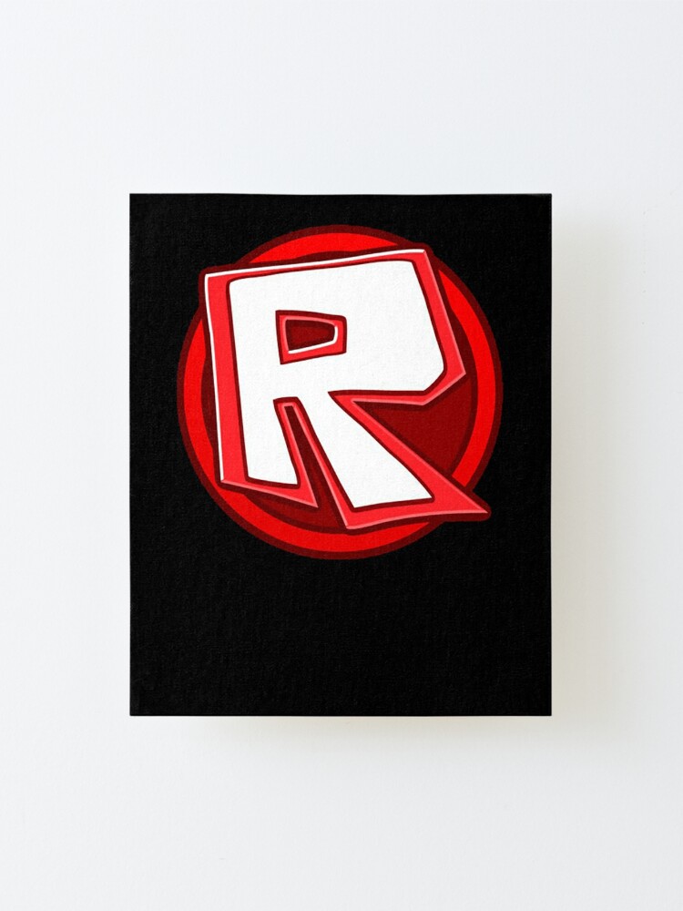 R For Roblox Roblox Mounted Print By Elkevandecastee Redbubble - 1 r roblox
