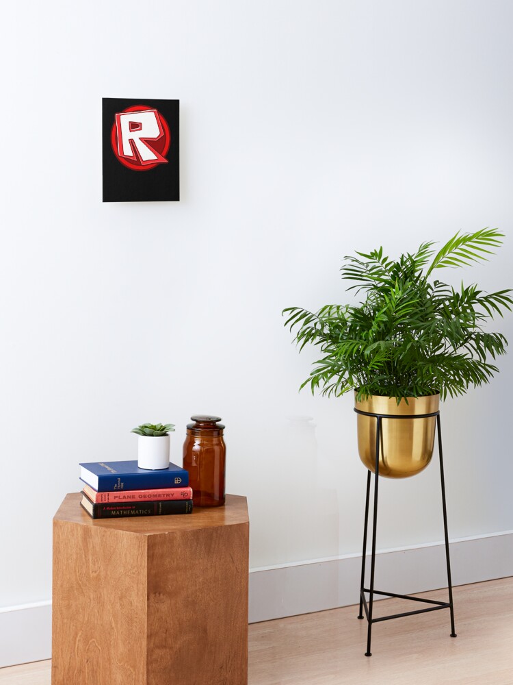 R For Roblox Roblox Mounted Print By Elkevandecastee Redbubble - r roblox