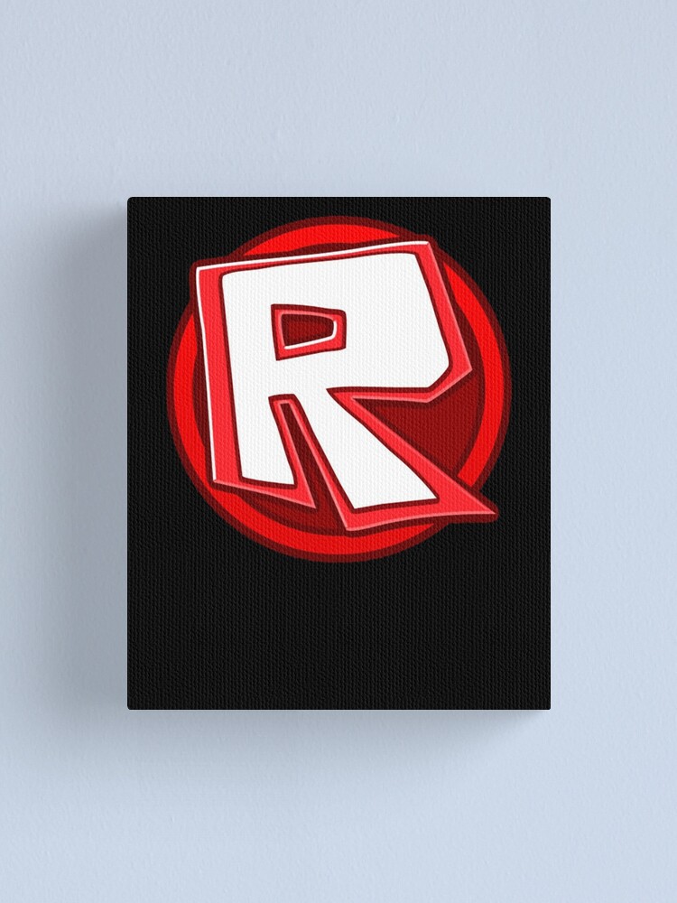 R For Roblox Roblox Canvas Print By Elkevandecastee Redbubble - letter r icon roblox