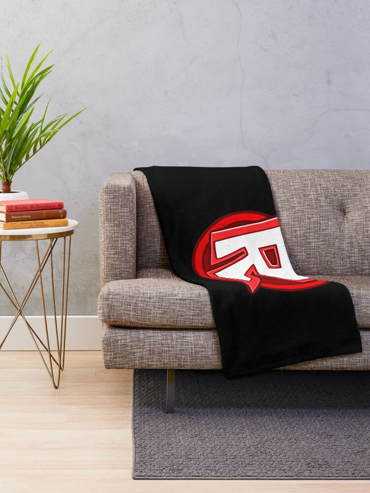 R For Roblox Roblox Throw Blanket By Elkevandecastee Redbubble - red egg chair roblox