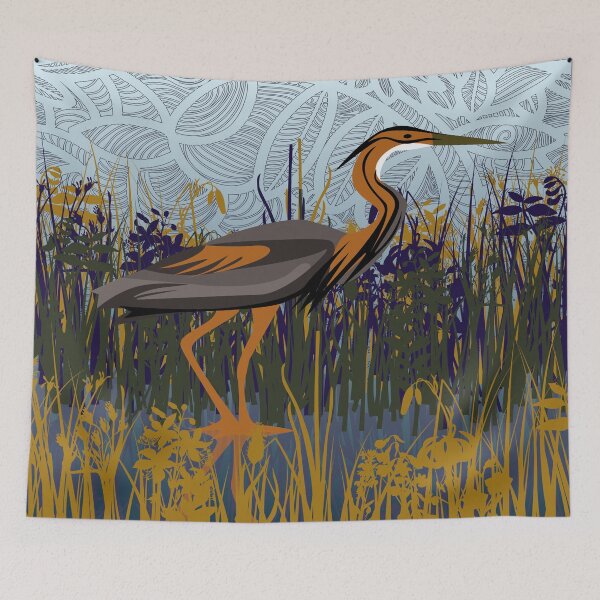 Item preview, Heron in the Marsh designed and sold by FringyGingy.