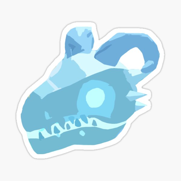 Adopt Me Frost Dragon Illustration Face Sticker By Newmerchandise Redbubble - roblox adopt me frost dragon pictures