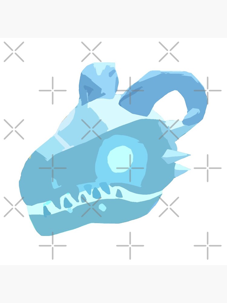 Adopt Me Frost Dragon Illustration Face Postcard By Newmerchandise Redbubble - frost dragon adopt me roblox
