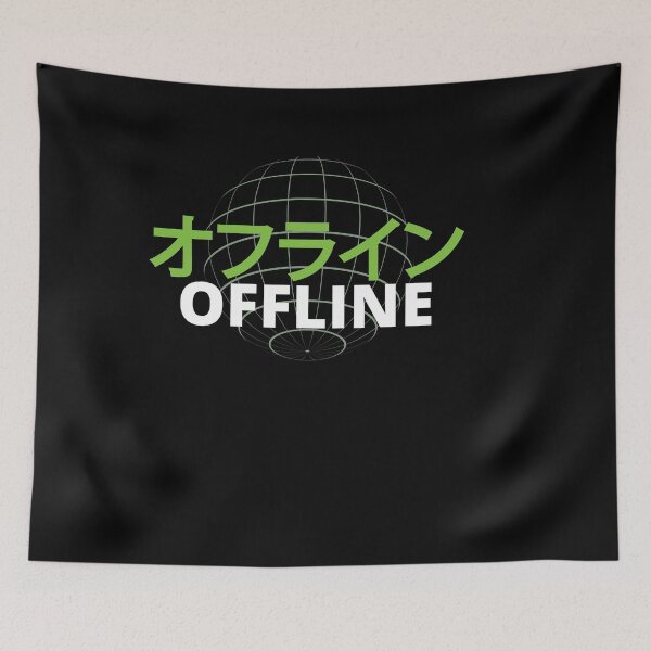 Item preview, Offline Japanese Katakana Vaporwave Aesthetic World Grid designed and sold by ghost888.