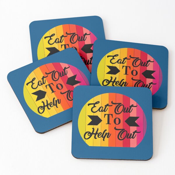 Item preview, Eat Out To Help Out and Colorful Background designed and sold by Custom Crest.