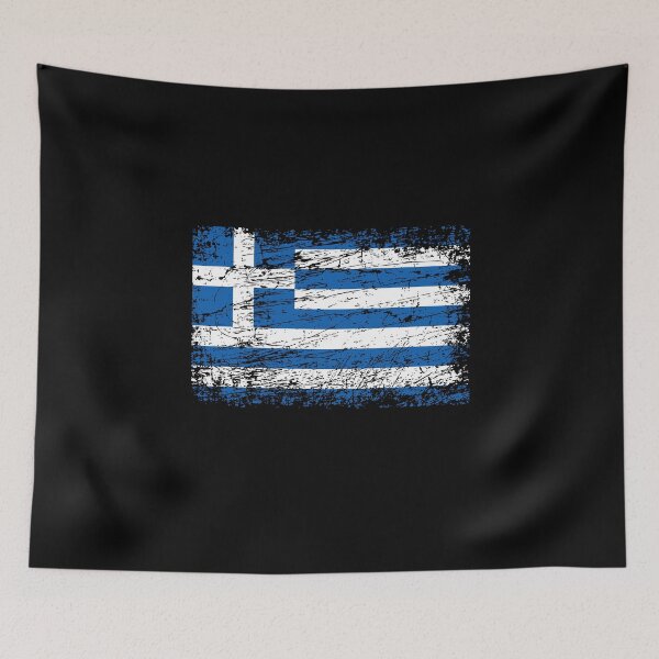Item preview, Greece Greek ensign flag used look designed and sold by GeogDesigns.