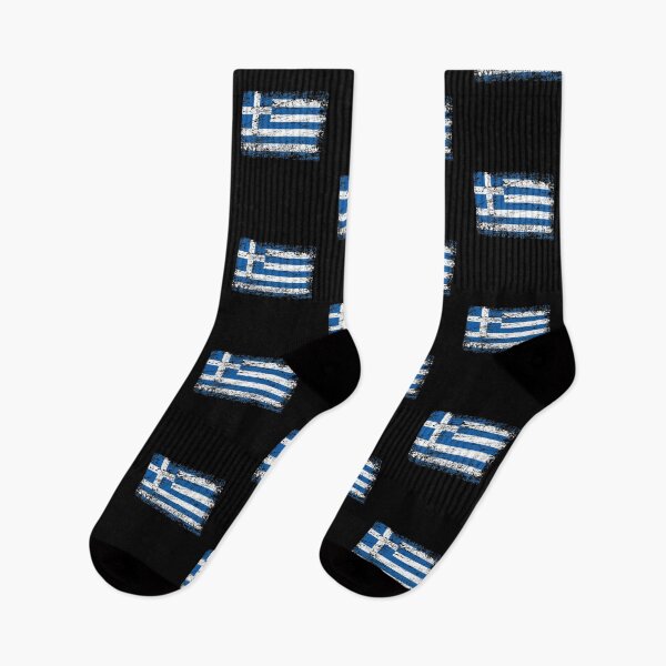 Aperçu de l'œuvre Grèce drapeau grec enseigne utilisé look créée et vendue par GeogDesigns.