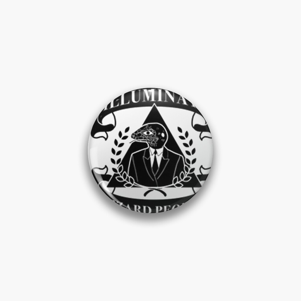 Deepstate Illuminati Lizard People Secret Society Club Pin