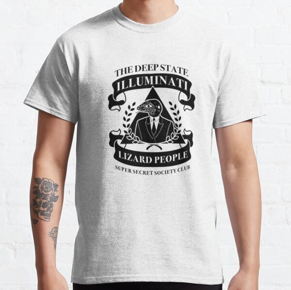 Deepstate Illuminati Lizard People Secret Society Club Classic T-Shirt