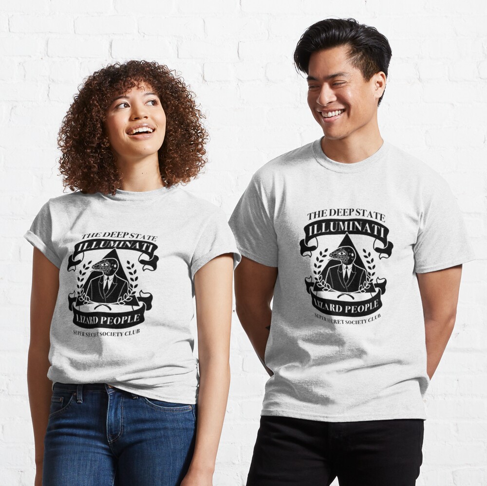 Deepstate Illuminati Lizard People Secret Society Club Classic T-Shirt