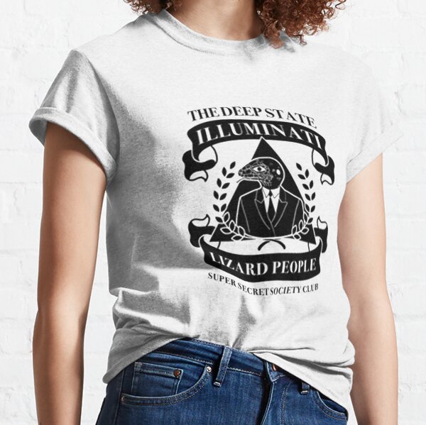 Deepstate Illuminati Lizard People Secret Society Club Classic T-Shirt