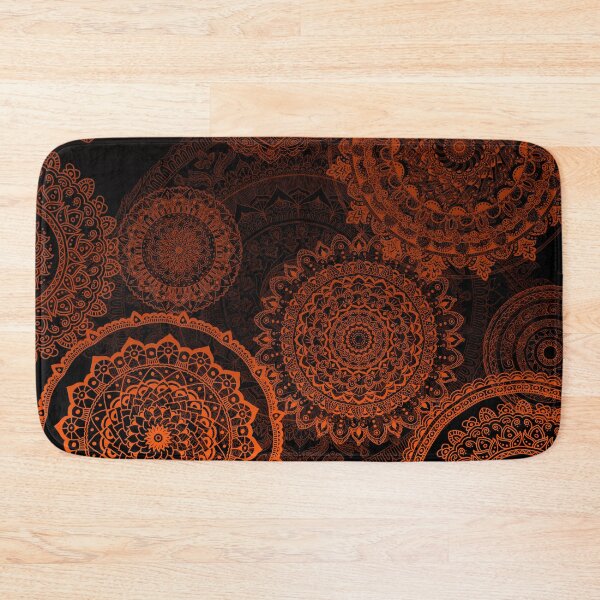 Item preview, Mandala Rain Warm Orange designed and sold by Maria  Singh.
