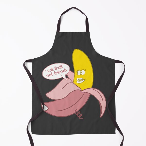Item preview, Banana in Pink Pig onesie saying "Eat fruit not friends" designed and sold by Fruit-Tee.