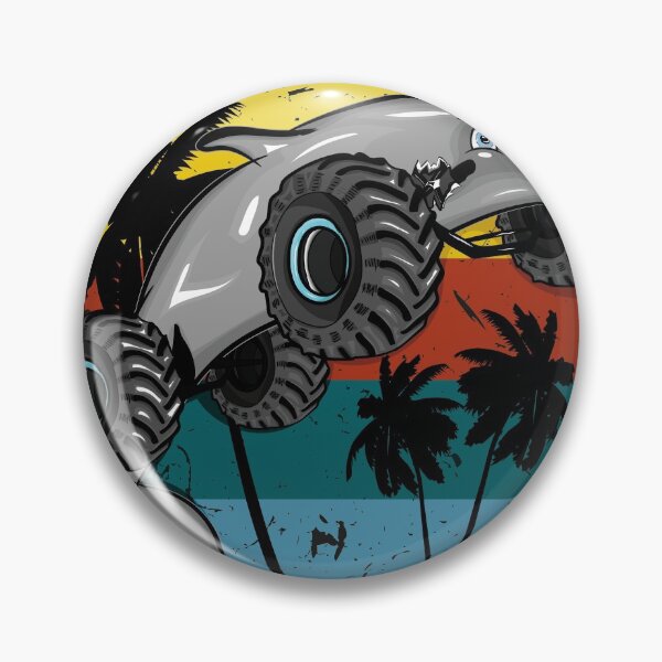 Item preview, Dolphin Monster Wheels Crash designed and sold by 2MDesign.