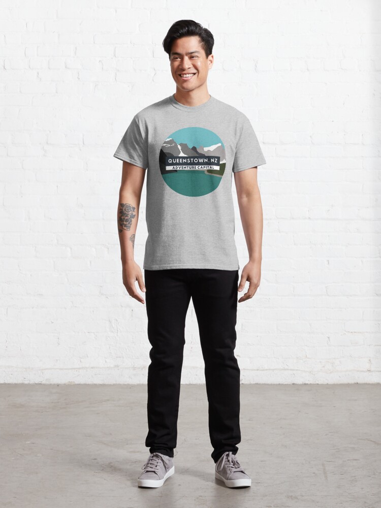 Alternate view of Queenstown Adventure Capital Classic T-Shirt