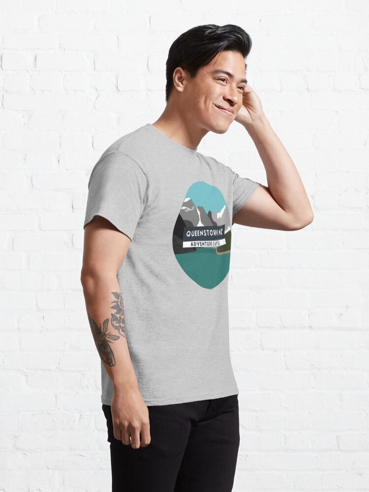 Alternate view of Queenstown Adventure Capital Classic T-Shirt