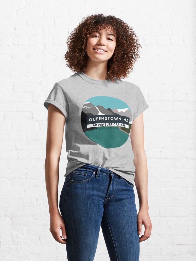 Alternate view of Queenstown Adventure Capital Classic T-Shirt